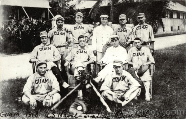 Guam 1918 US Naval Station Baseball Team Anigua